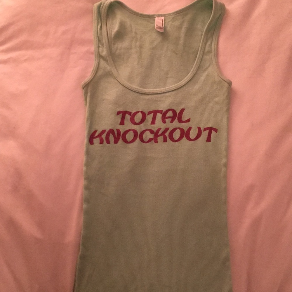 Alpha Phi mint green tank S